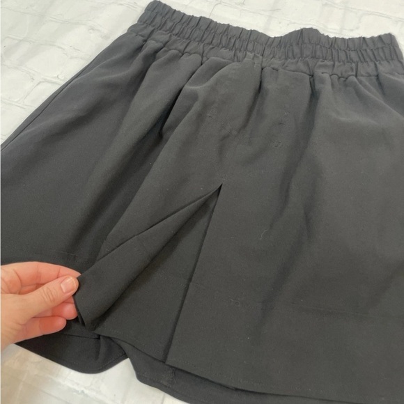 Converse One Star Black Mini Skirt Woman’s Size XS Elastic Waist ,lined Pleated - Picture 5 of 10